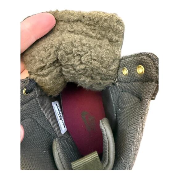 Nike Women Size 7 Dunk Sky High Sneakerboot Dark Loden Anthracite - Picture 6 of 10